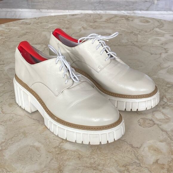 L’Intervalle Leather Chunky Platform Lug Sole Derby - Picture 1 of 15